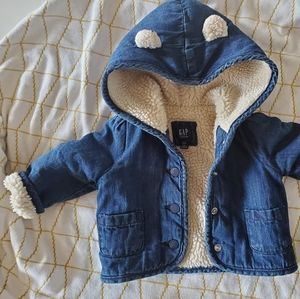 Baby Denim Sherpa Jacket
